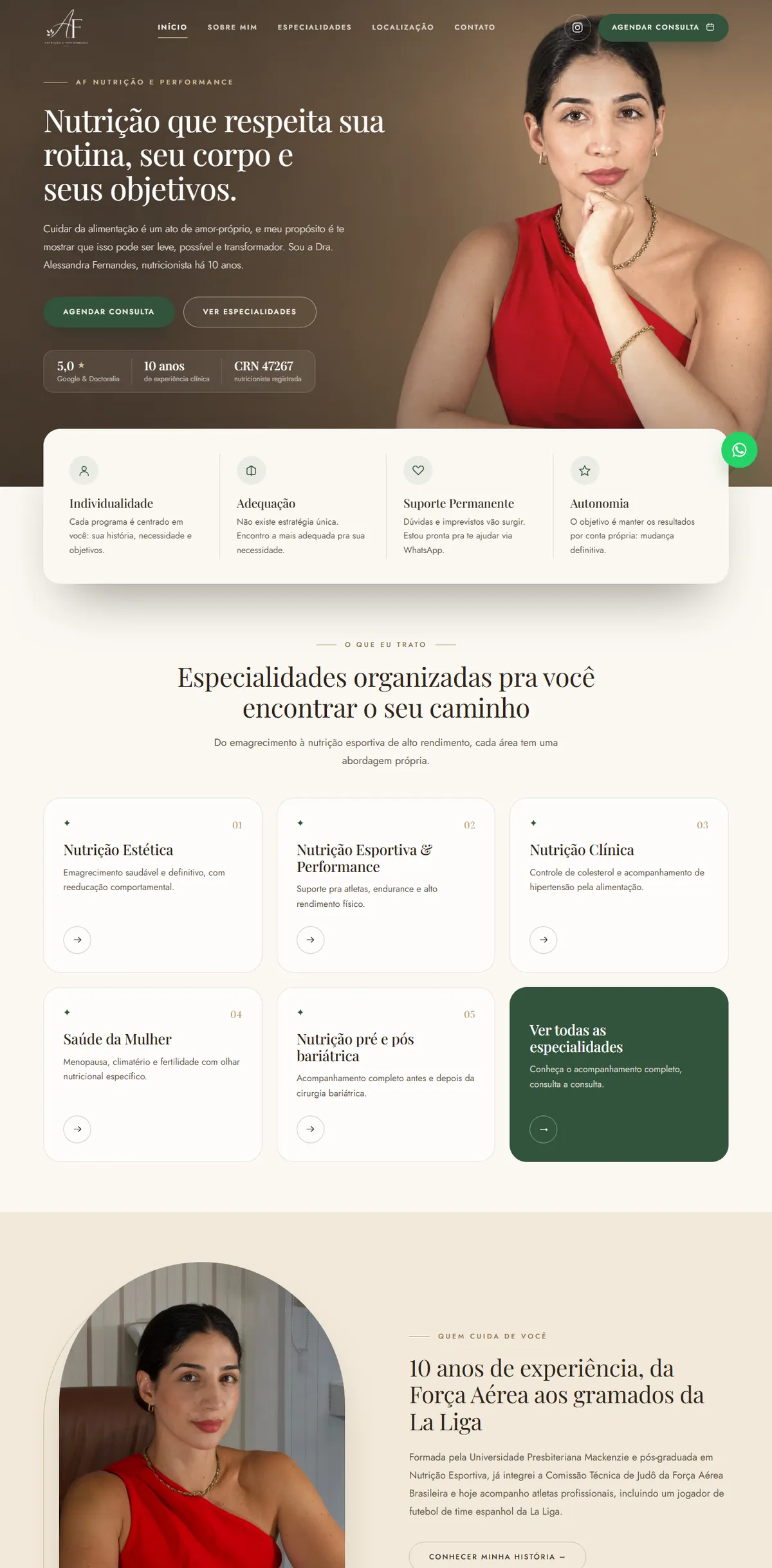 Site AF Nutrição e Performance